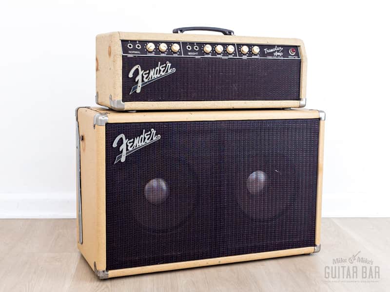 1962 Fender Tremolux Brown Panel Pre-CBS Blonde Piggyback Tube Amp 2x10 w/ Altec 425-8A image 1