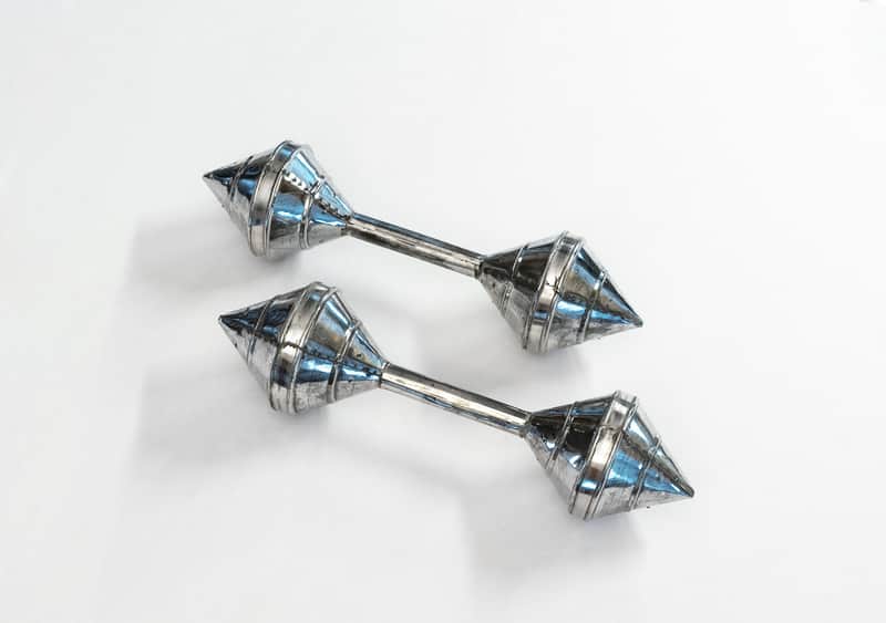 Polished Barbell "Live" Shakers (Pair) - 80's image 1