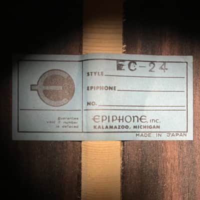 1971-1975 Epiphone EC24 Classical Guitar! MIJ Made In Japan! W/ Chipboard Case! image 12