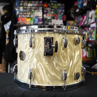 Vintage 1970s Gretsch USA 14" Maple Tom - Yellow Satin Flame | 10x14" image 7