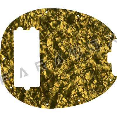Custom Pickguard For 2018 - 2024 Made in Indonesia Sterling StingRay Ray25CA Classic Active - Gold Pearl/Black/White/Black .090"