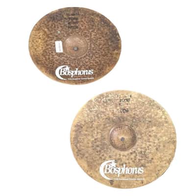 Used Bosphorus Ferrit Hi Hat Cymbals 14" 870/1000 grams - Good image 4