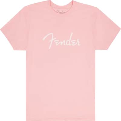 Genuine Fender Guitars Spaghetti Logo T-Shirt, Shell Pink, XL, EXTRA LARGE image 1