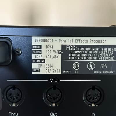 Ensoniq DP/4 Parallel Effects Processor Rack Unit image 6