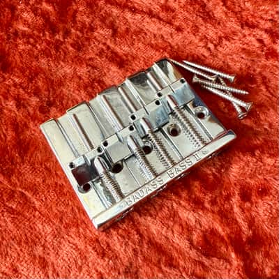 Leo Quan Badass II Bass Bridge - Chrome original USA fender precision jazz image 1