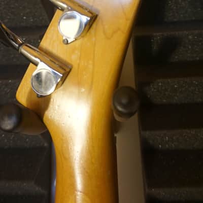 Epiphone by Gibson Vintage Accu-Bass Lefty Black Electric Bass image 6