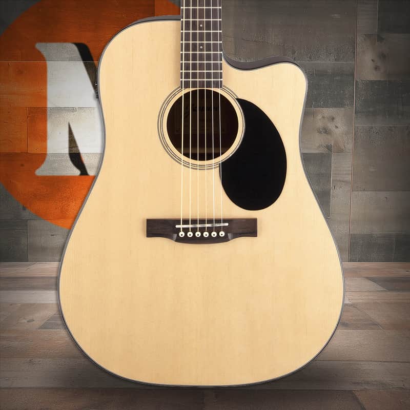 Jasmine JD36CE-NAT Dreadnought Acoustic Electric Guitar - Natural Finish (JD36CE-NAT-U) image 1