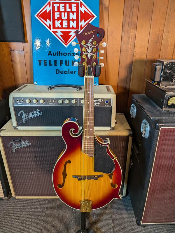 Denver F-Style Mandolin w/Gig Bag & Strap - Sunburst (Used) image 1