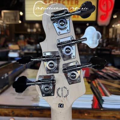 G&L Tribute L-2500 - 5-String Active Bass Guitar - Red Burst Finish image 16