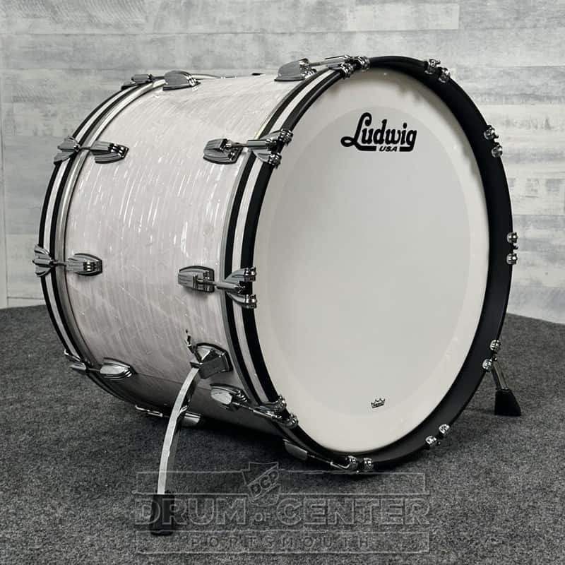 Ludwig Classic Maple "Super 70s"  Bass Drum 22x16 70s White Marine Pearl - DCP Exclusive! image 1