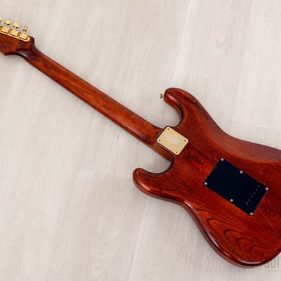 1992 Fender Stratocaster Order Made Walnut Satin Nitro Lacquer w/ Gold Hardware & Case, Japan MIJ Fujigen image 13