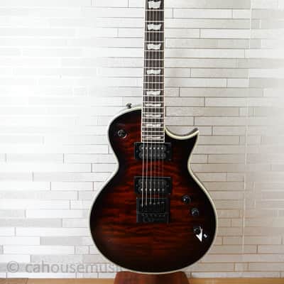 ESP LTD EC-1000 Evertune QM - Dark Brown Sunburst image 13