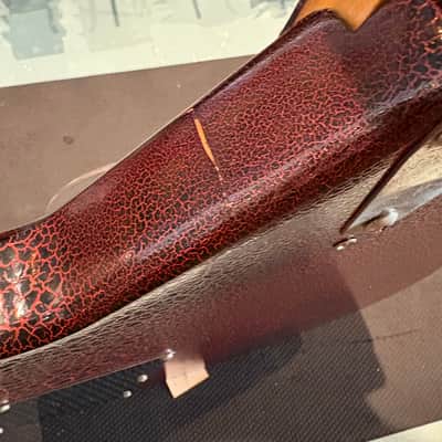Coral Vincent Bell Electric Sitar 1967 - Red Crackle w/ Non-Original Gig Bag image 11