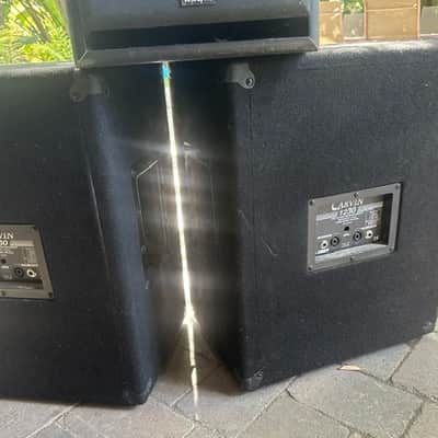 Carvin / Velodyne sound system CT-80, 230, 232 early 2000's - black, padded enclosures image 5
