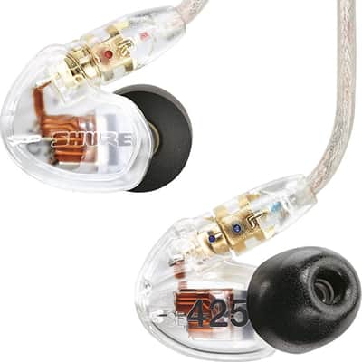Shure SE425 Dual Driver In-Ear Monitors, Clear image 7