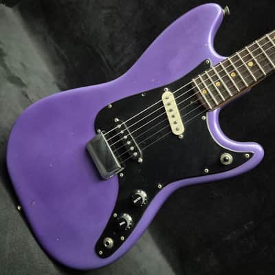 1963 Fender Duo-Sonic with Rosewood Fretboard - Transparent Red under Purple image 4