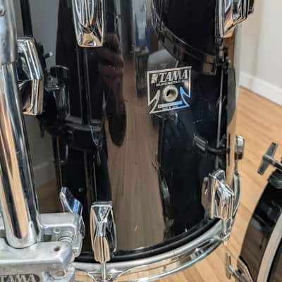 Tama Superstar 5 Piece Drum Set 1980s - Black image 13