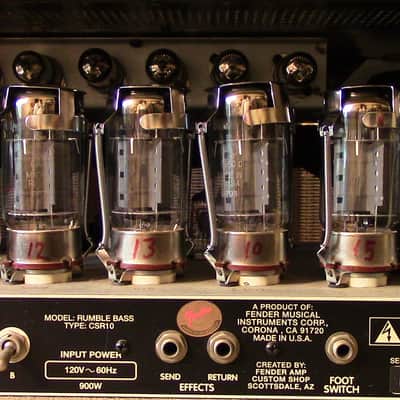 Fender Custom Shop Rumble 300 Bass Head  and  Sub Cabinet 1995 Blonde image 25