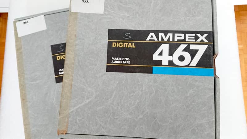 AMPEX 467 Digital Mastering Audio Tape Set of 2 Master Recorded Tapes image 1