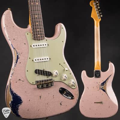 Fender Custom Shop Limited Edition Hotshot Stratocaster Heavy Relic - Aged Shell Pink Sparkle over Aged Purple Sparkle/Fender Custom Shop Event Instrument image 1