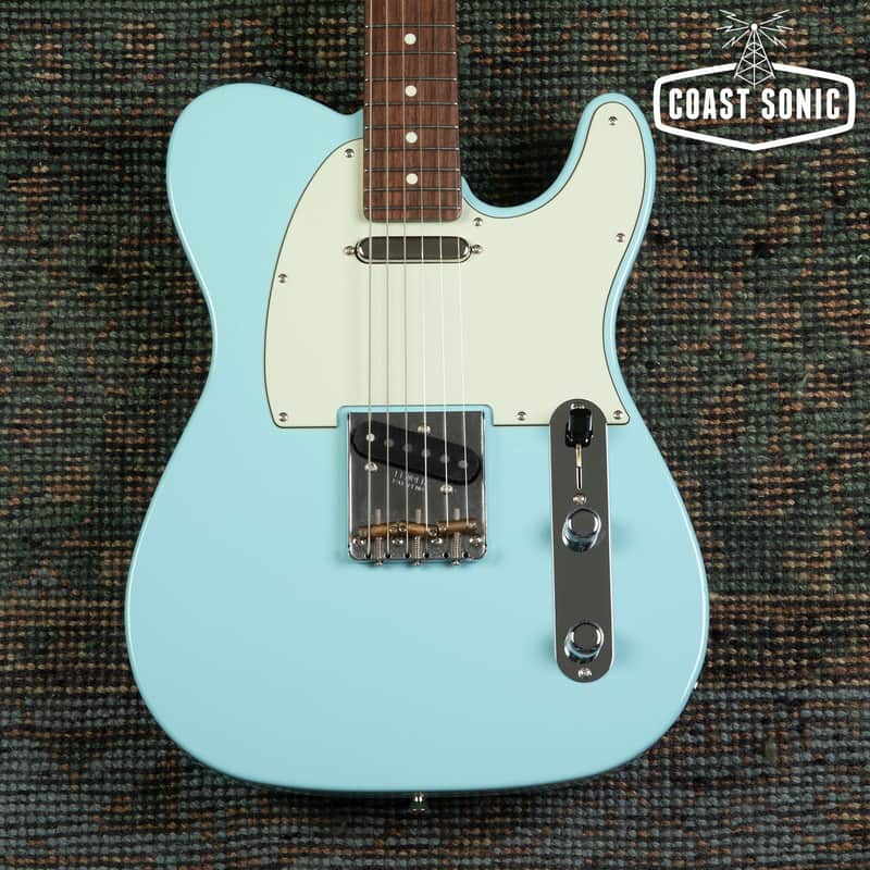 2023 Fender FSR Hybrid II Telecaster Daphne Blue w/ Matching