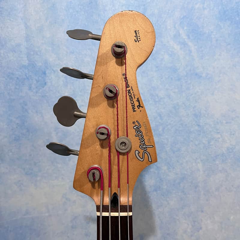 1993 Japan Silver Series Squier Precision Bass P-Bass MIJ | Reverb