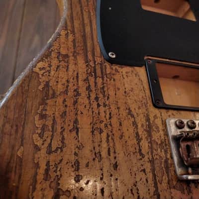 #202625 :: Baldman's Relic Telecaster H/H Custom set in Heavy Relic Butterscotch Blonde nitro finish :: Aged Roadworn image 10