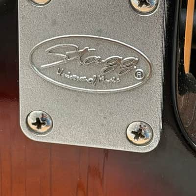 Stagg "T" Style Single-Cut Left-Handed Electric Guitar — Natural / Sunburst image 14