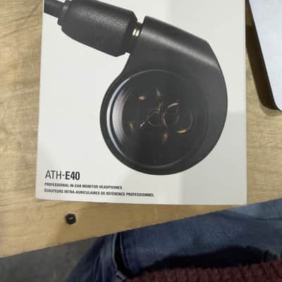 Audio-Technica ATH-E40 Professional In-Ear Monitor Headphones 2010s - Black image 2