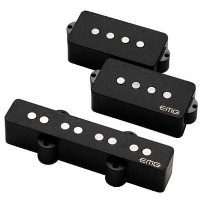 EMG Geezer Butler Signature PJ Bass Pickup Set with Dunlop DBN45105 Med 45-105 Strings image 2