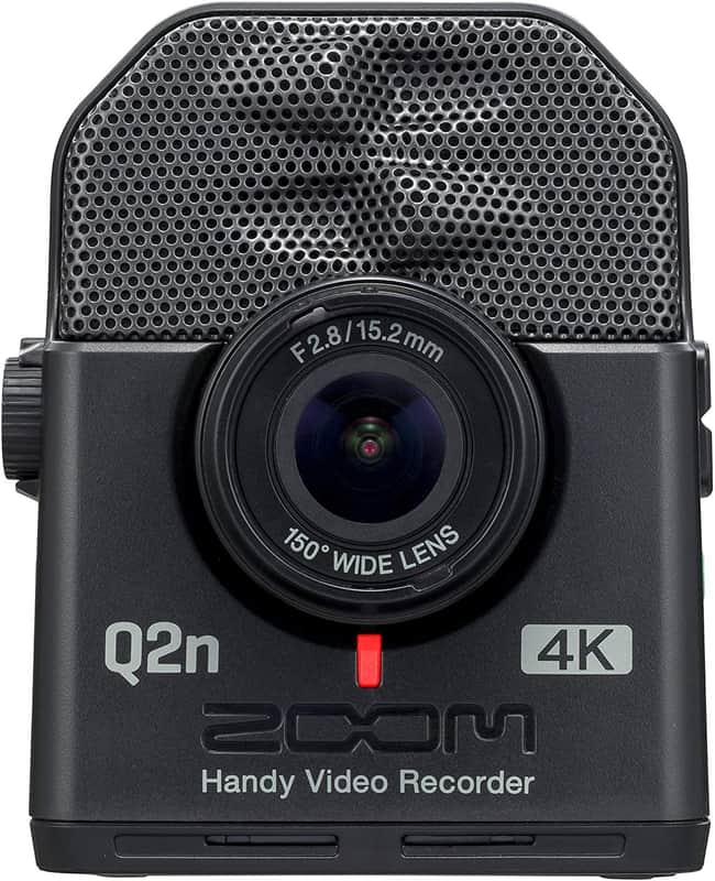 Zoom Q2n-4K Handy Video Recorder, 4K/30P Ultra High Definition Video, Compact Size, Stereo Microphones, Wide Angle Lens, for Recording Music, Video, YouTube Videos, Livestreaming image 1
