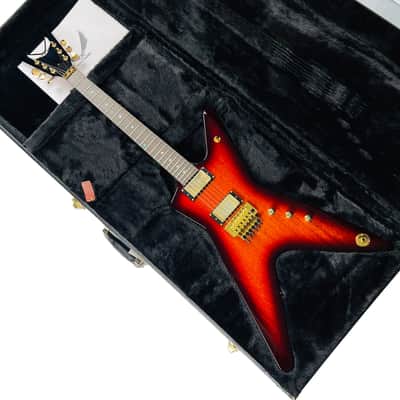 Dean USA Custom Shop ML Mahogany Floyd Rose Gold Hardware - Trans Brazilia image 16