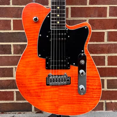 Reverend Reeves Gabrels Signature Model, Satin Orange Flame Maple, Roasted Maple Neck, Ebony FB image 1