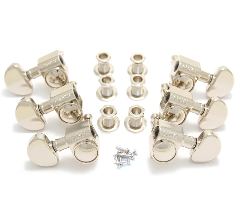 Grover Nickel 18:1 Ratio Rotomatic Tuners for Gibson®/Epiphone® Guitar 102-18N image 1