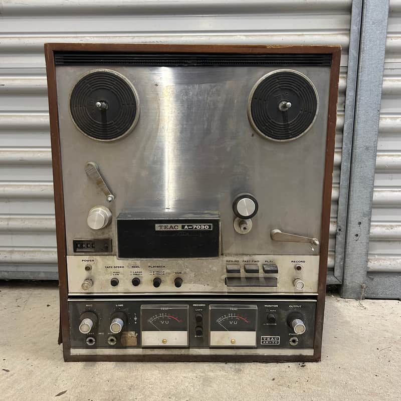 TEAC A-7030 7.5/15ips 1/4” Two-Track Reel to Reel Recording Deck FOR PARTS OR RESTORATION image 1