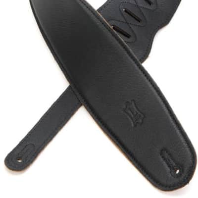 Levy's M4GF-BLK 3.5-inch Padded Garment Leather Bass Strap - Black image 2