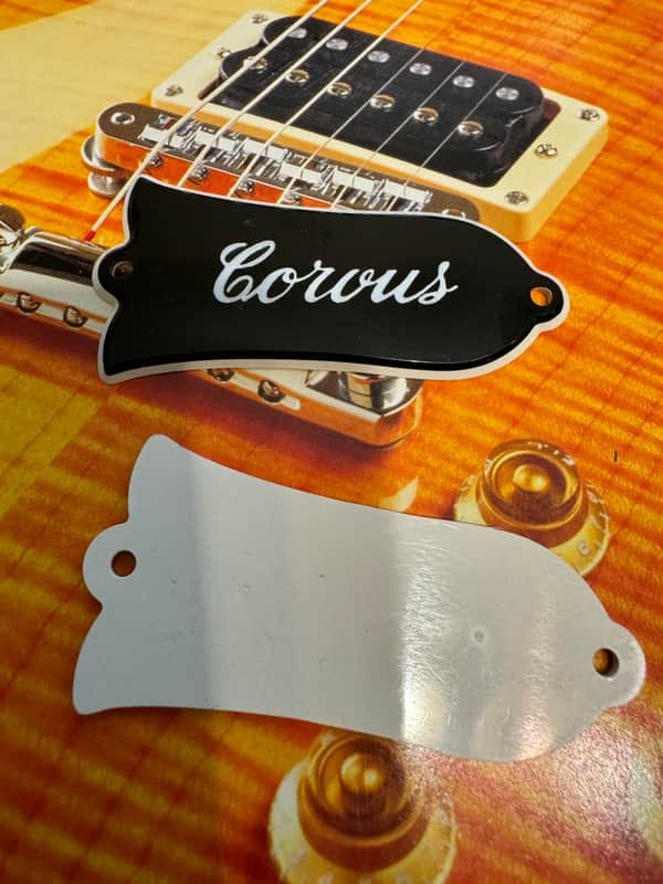 Gibson Gibson 80's NOS Truss Rod Cover 1980's - Black/White 1980's - Black/White image 1