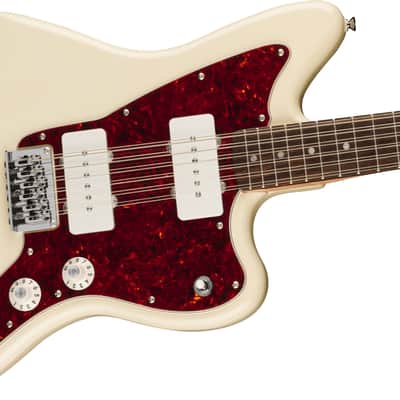 Fender Squier  Paranormal Jazzmaster XII, Tortoiseshell Pickguard, Olympic White image 5