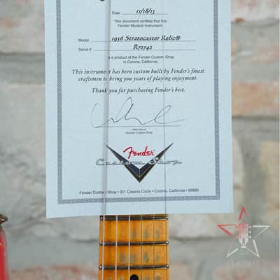 FENDER CUSTOM SHOP Stratocaster 1956 Reissue Relic - 2013 - Fiesta Red image 24