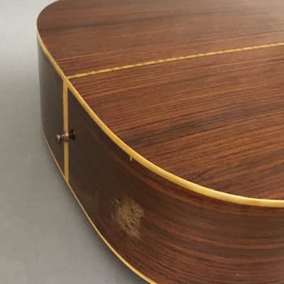 Vintage MIJ Canyon T40 Dreadnought Acoustic Guitar 1970s Natural Solid Spruce Top Martin D40 Style Axe image 6