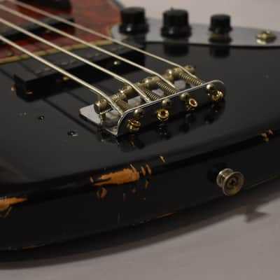 1964 Fender Jazz Bass Black Refin Pre-CBS w/HSC image 12