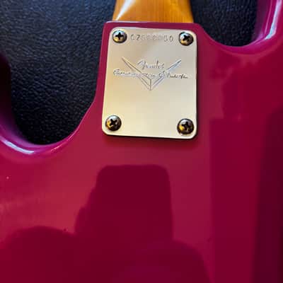 Fender Custom Shop Time Machine Journeyman 1965 Jazz Bass, Faded Dakota Red Rosewood image 15