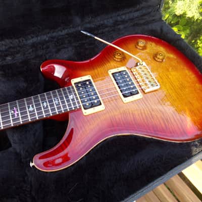 1999 PRS Custom 24 Artist model - Dark Cherry Sunburst highly flamed curly maple image 14
