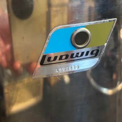 Ludwig Big Beat Late-70s 24" 4-piece Stainless Steel Drum Kit image 8