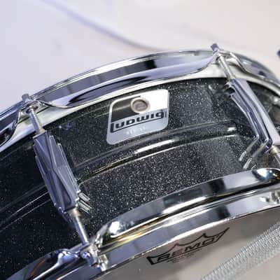 LUDWIG LM404 MOD Acrolite Black Galaxy Finish 14x5 Acrolite Snare Drum (09/14) image 4