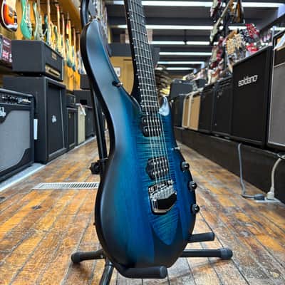 Ernie Ball Music Man John Petrucci Signature Majesty Electric Guitar Blue Silk w/Mono Case image 2