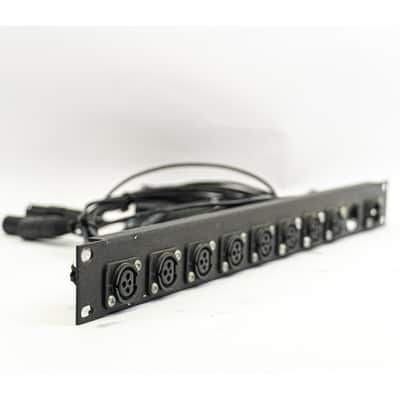 Custom XLR Patchbay – 8 In / 1 Out – Single Panel – Whirlwind Pigtails image 2