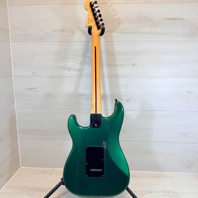 Squier Bullet Strat HSS Electric Guitar Metallic Green 2014 - Metallic Green image 12