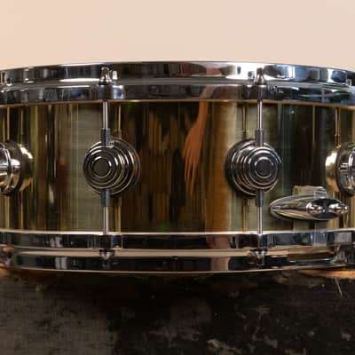 2000s DW Collector's Series 5.5x14 Bell Brass Snare Drum image 8