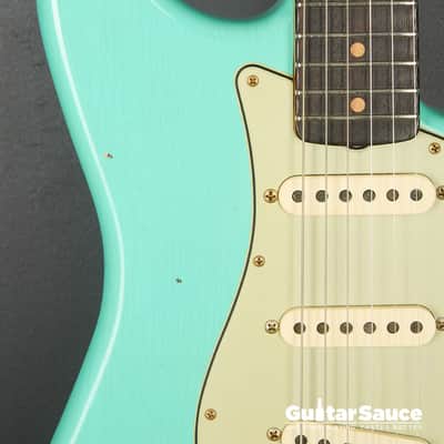 Fender Custom Shop 59 Stratocaster Rosewood Journeyman Super Faded Aged 2025 - Sea Foam Green (Cod.1926NG) image 3